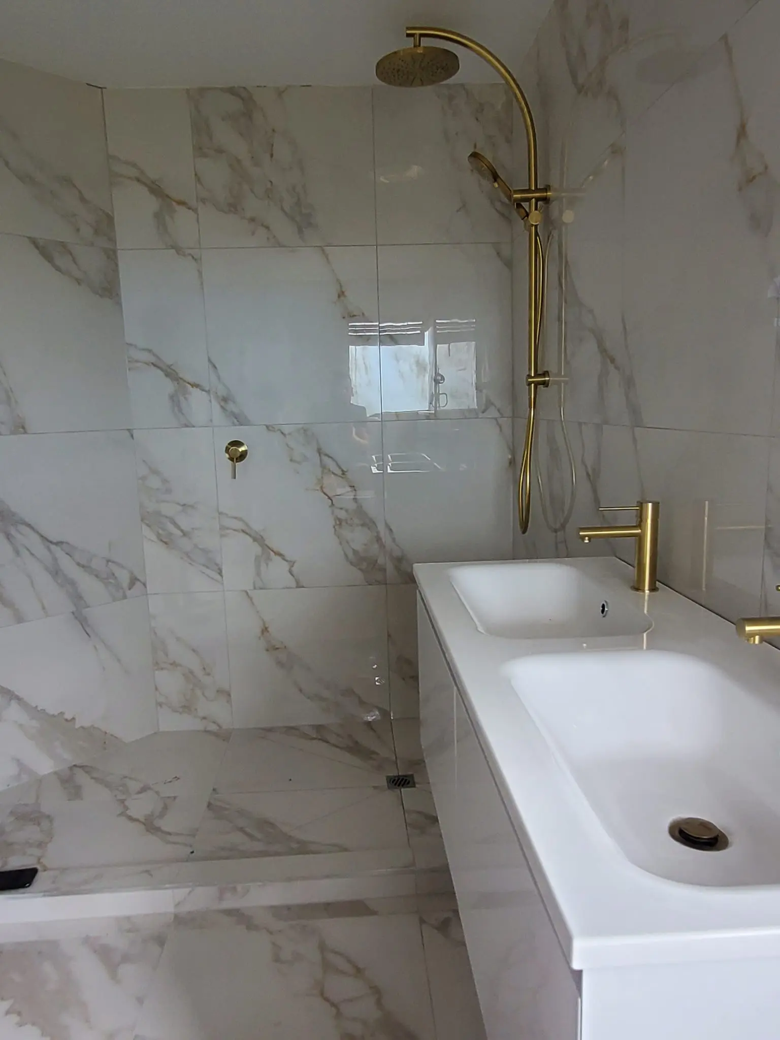 Shower and sink