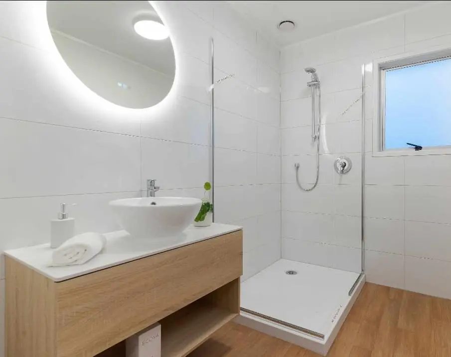 Shower and sink